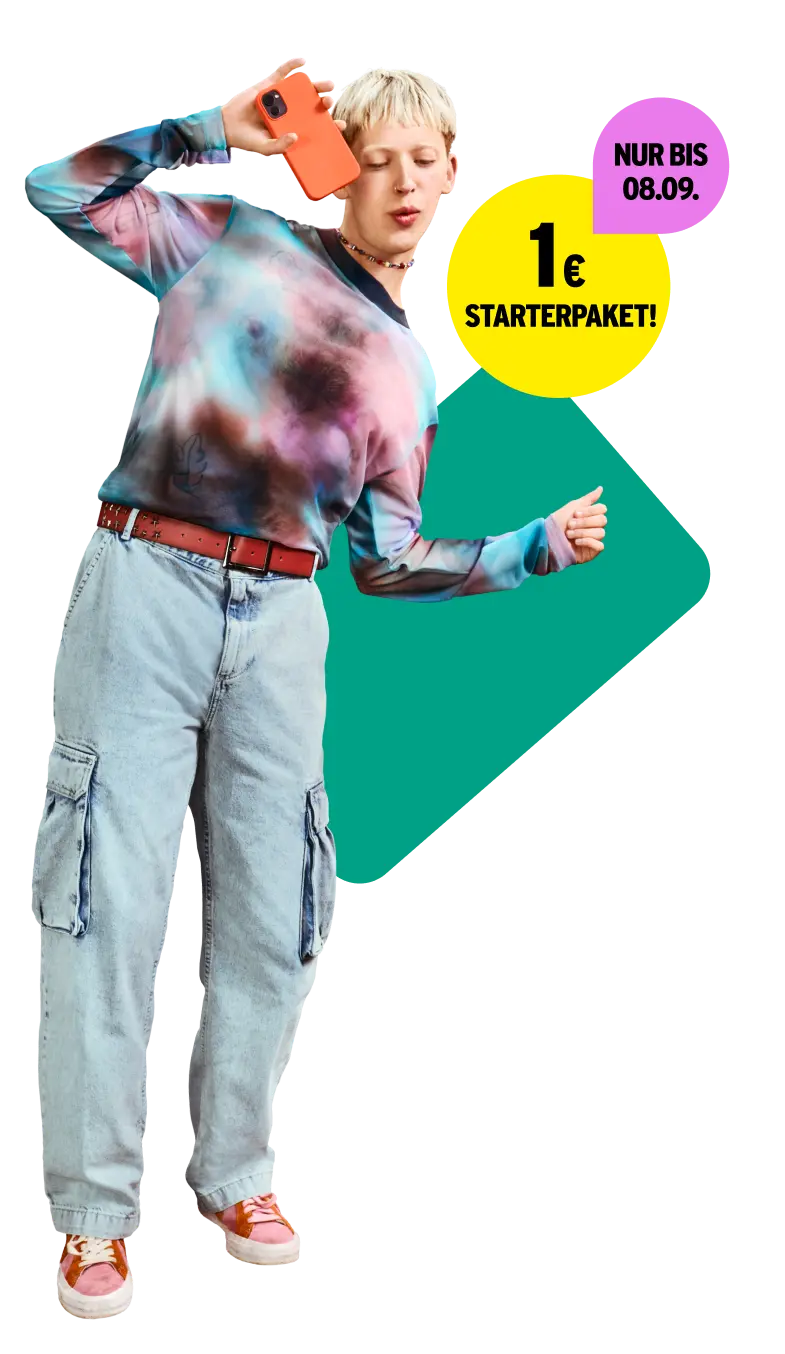 Nur bis 08.09.: 1 € Starterpaket.
