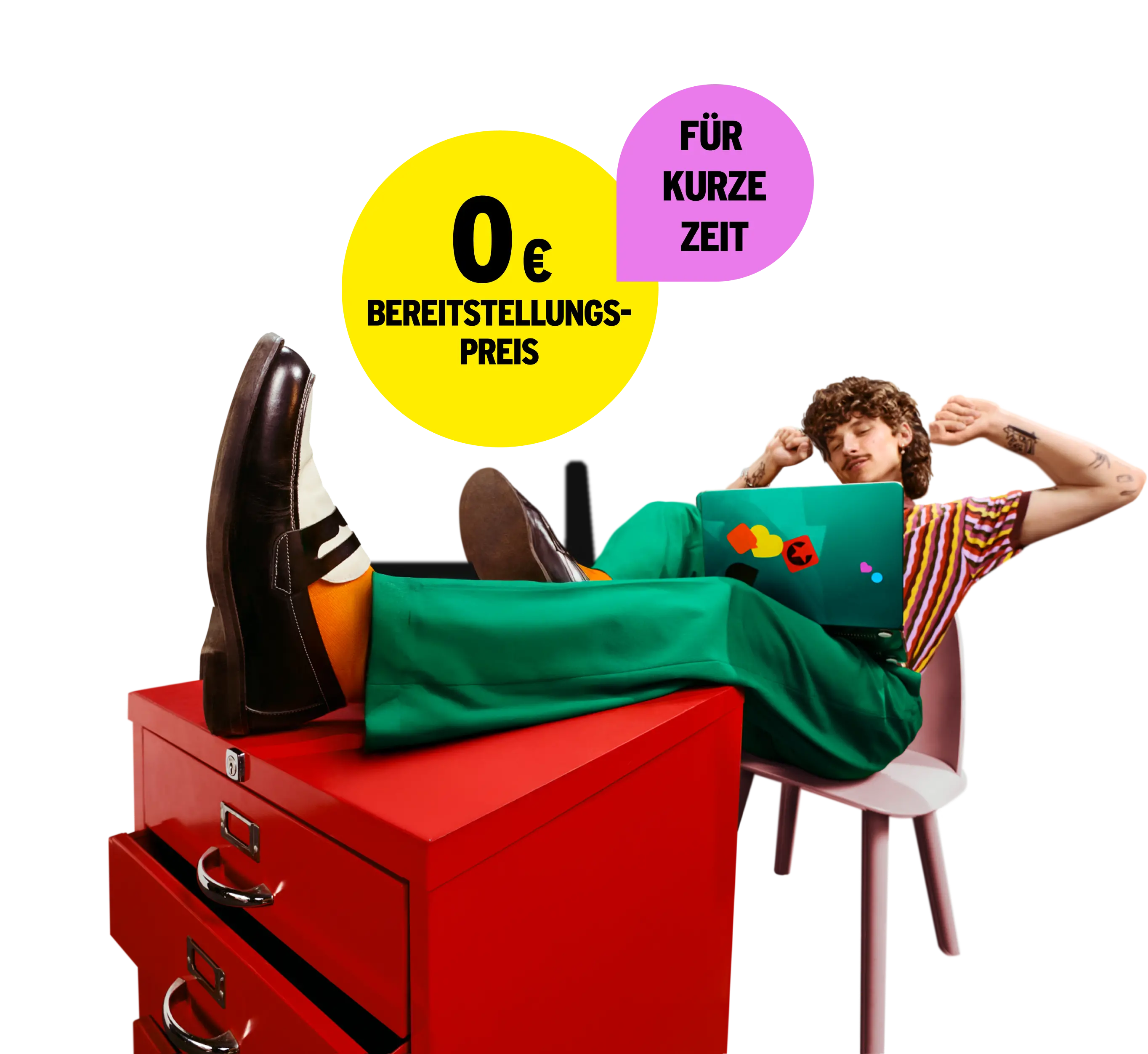 Für kurze Zeit 0 € Bereitstellungspreis.