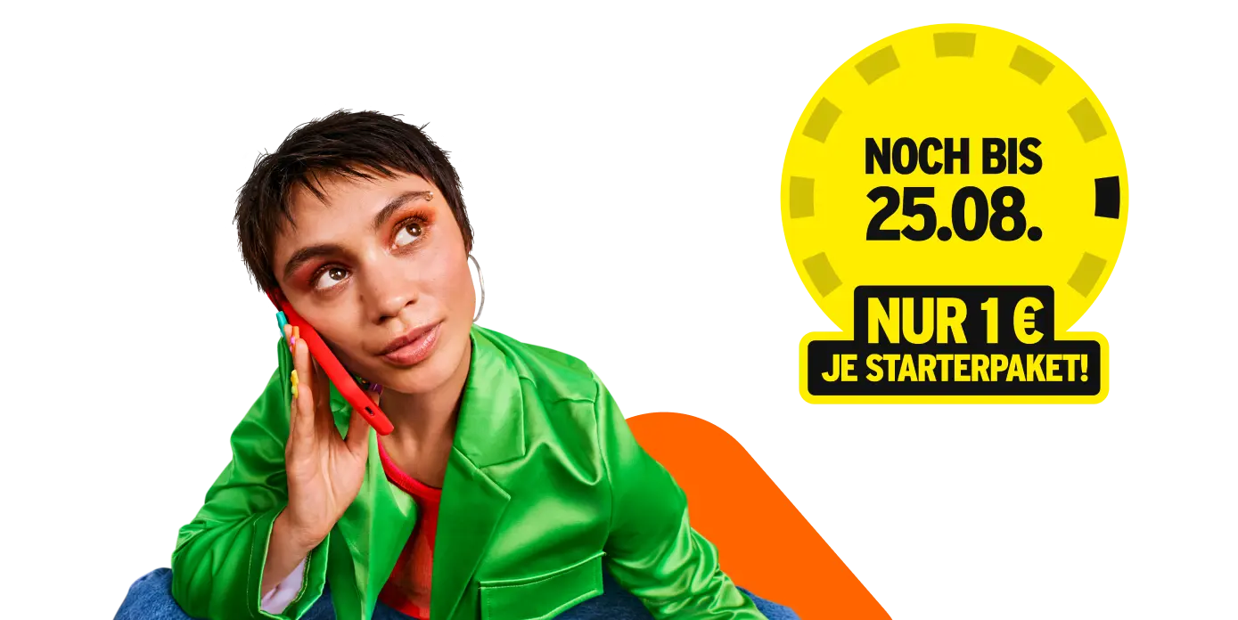Noch bis 25.08.: nur 1 € je Starterpaket!