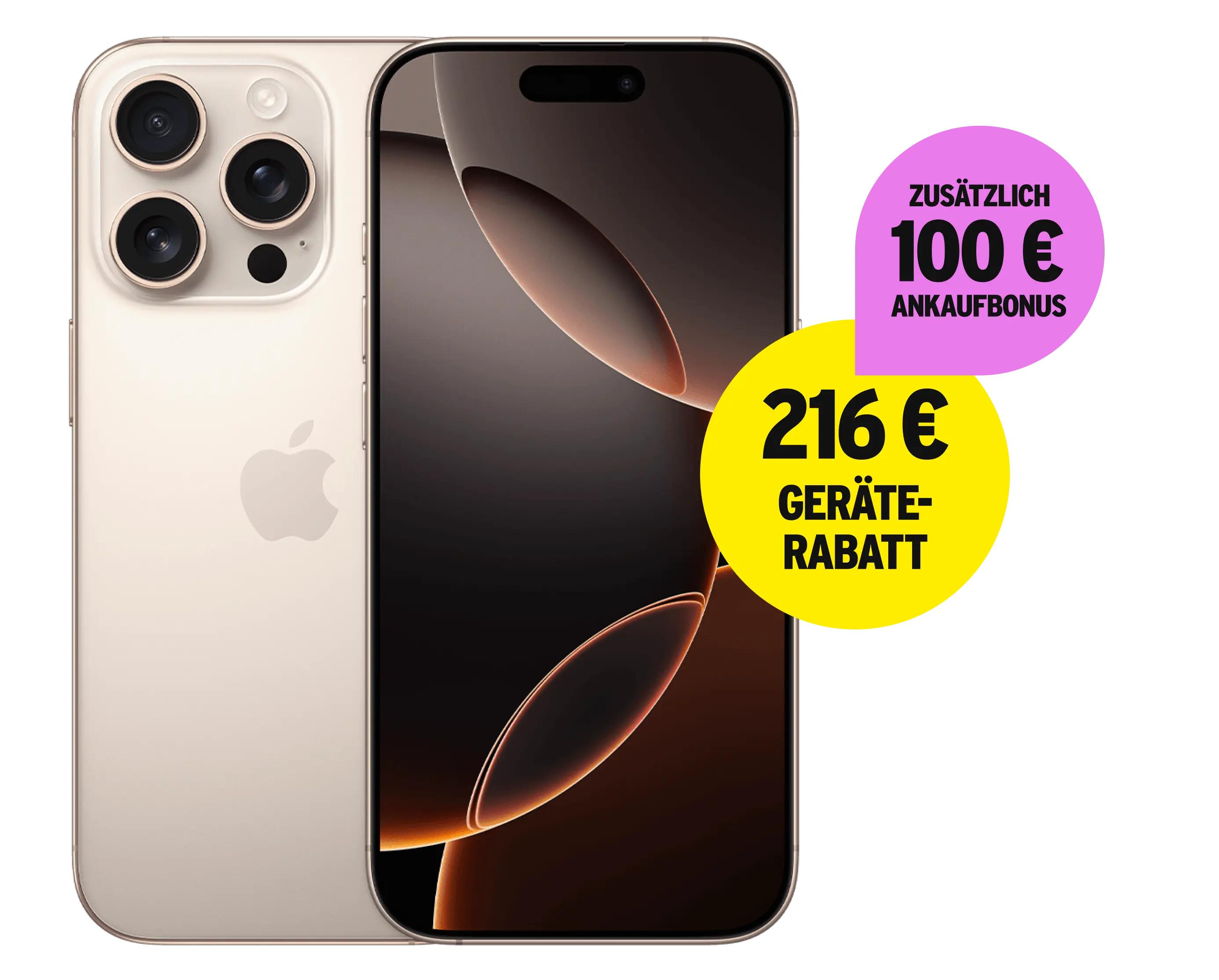 216 € Geräterabatt und zusätzlich 100 € Ankaufbonus