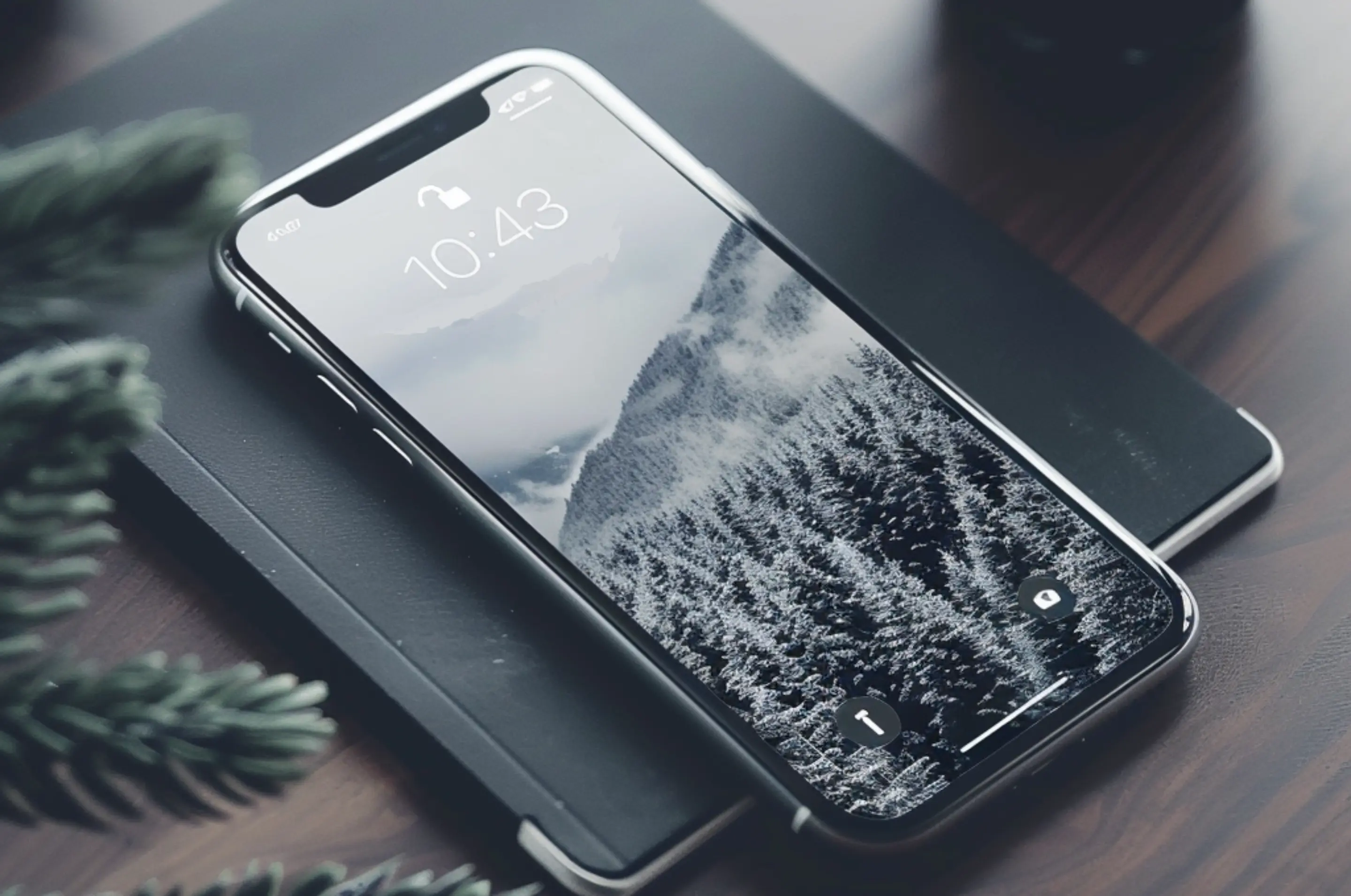 iPhone liegt entsperrt auf einem Tisch