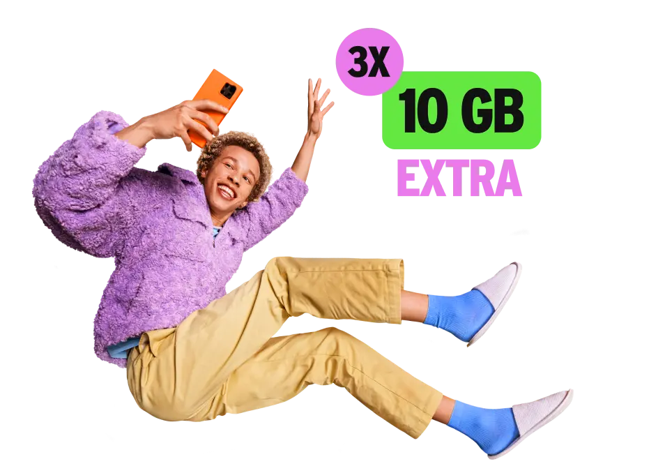 3x 10 GB extra