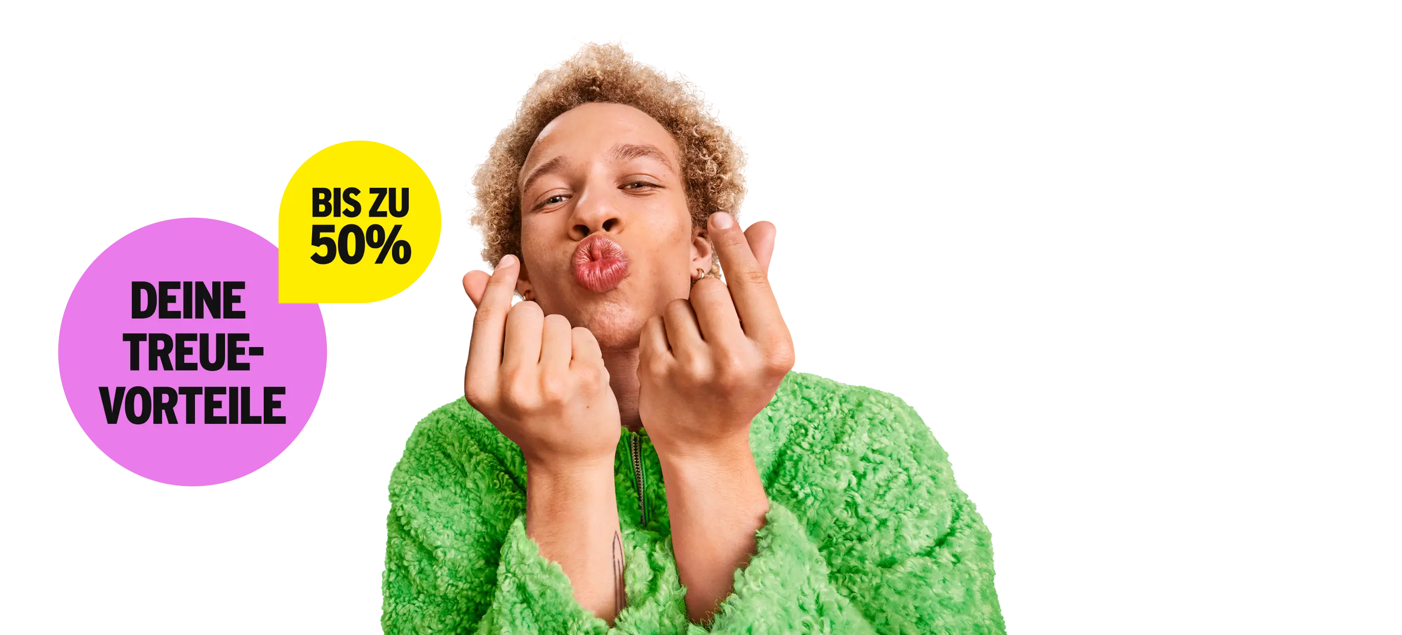 Deine Treue-Vorteile: Bis zu 50 %