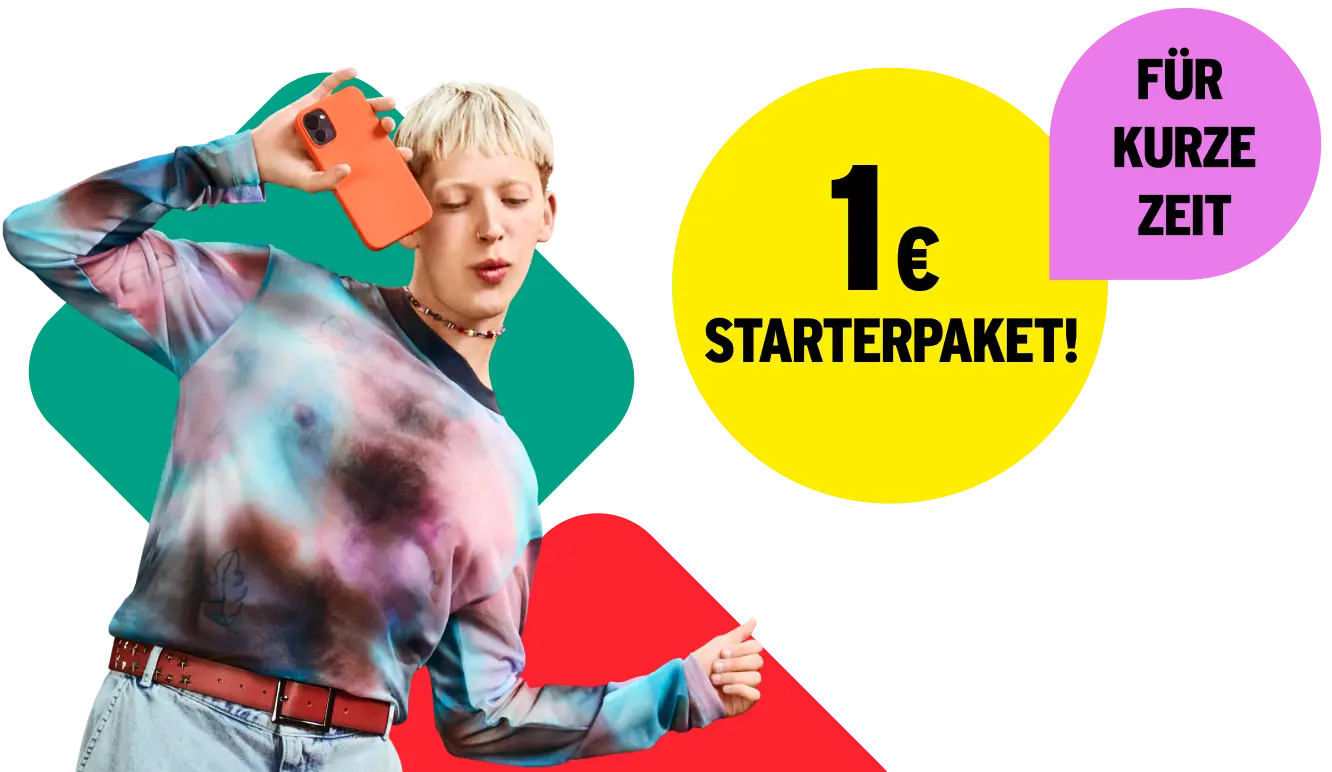 1 € Starterpaket. Nur für kurze Zeit.