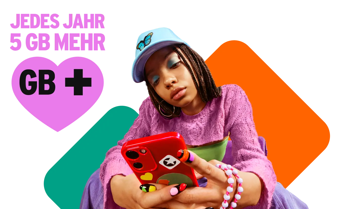 Jedes Jahr 5 GB mehr mit GB+.