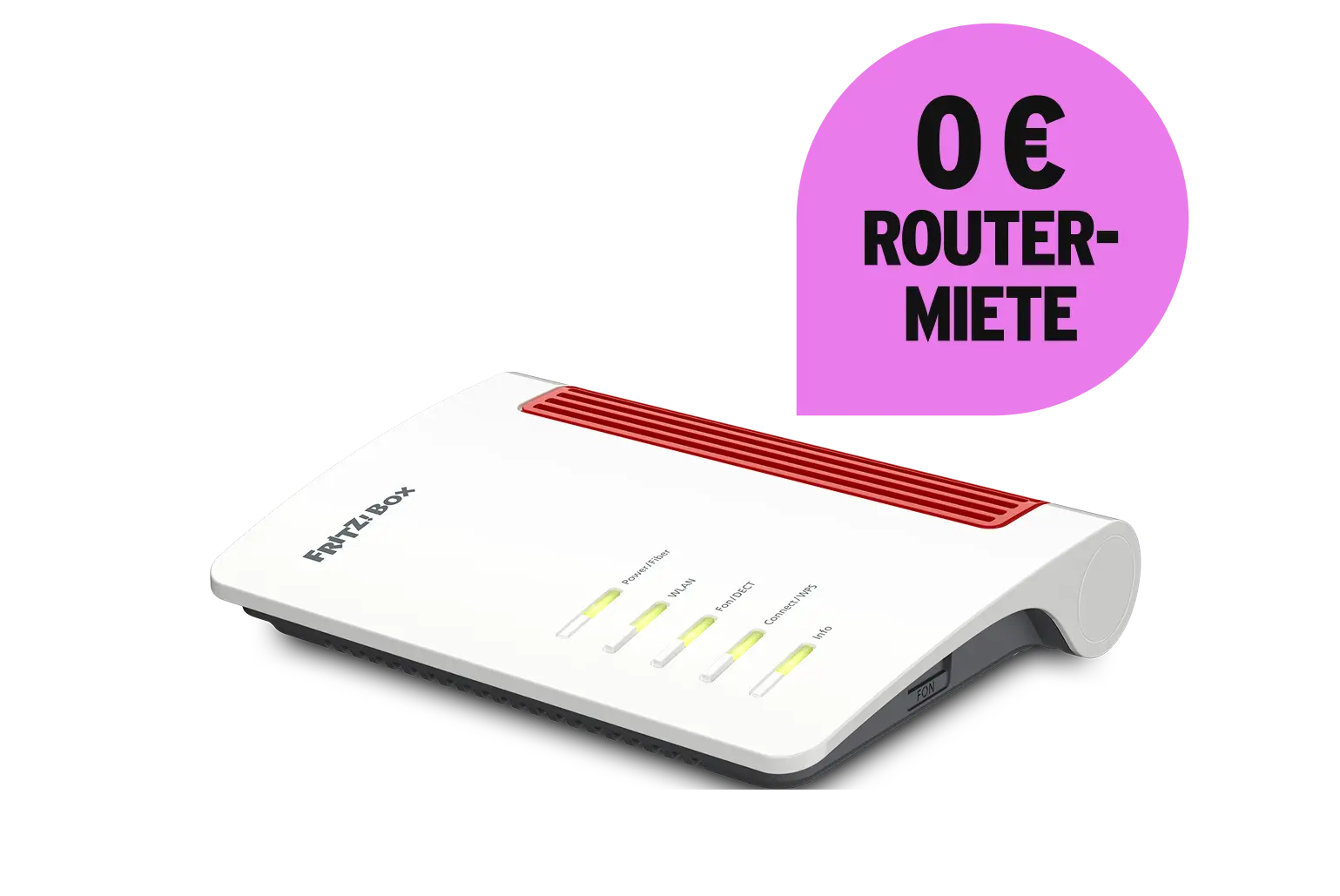 Schräge Vorderansicht FRITZ!Box 5630. 0 € Routermiete.