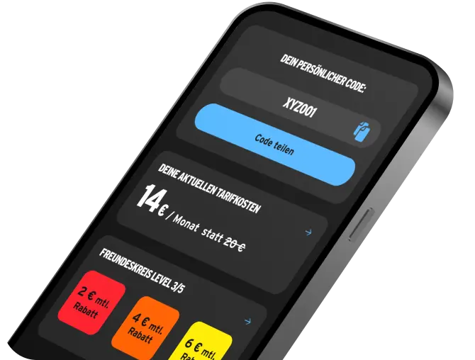 congstar App mit Freundeskreis-Funktion