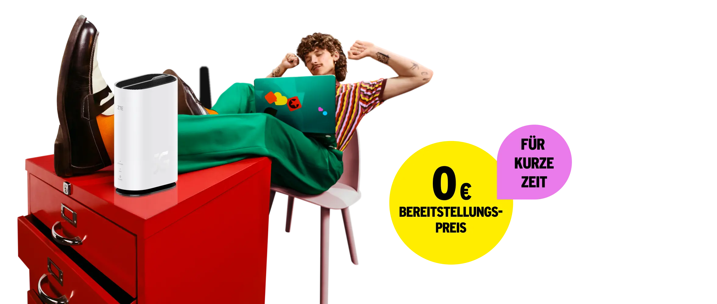 Für kurze Zeit 0 € Bereitstellungspreis.