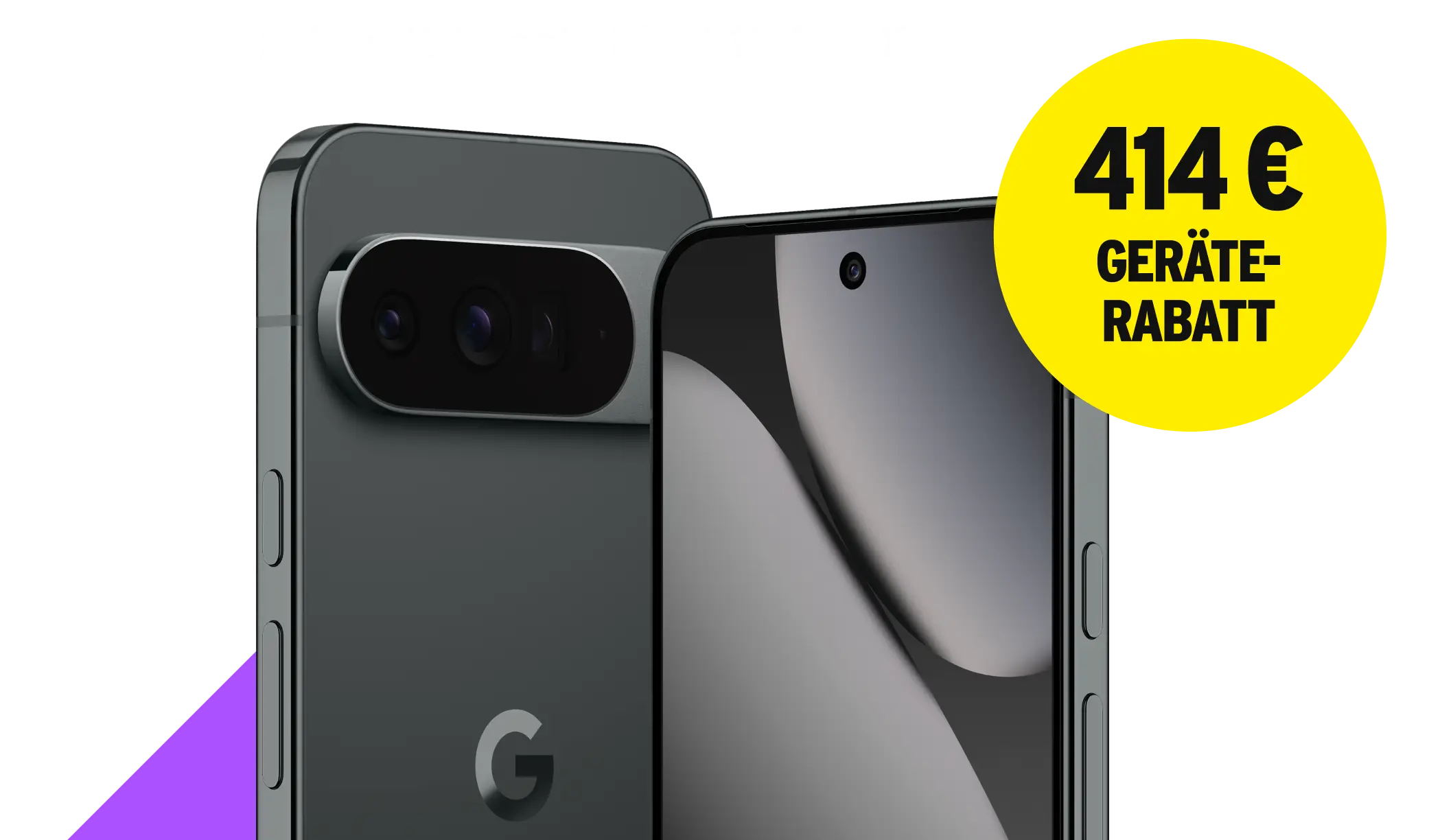z. B. mit Google Pixel Pro XL. 414 € Geräterabatt.