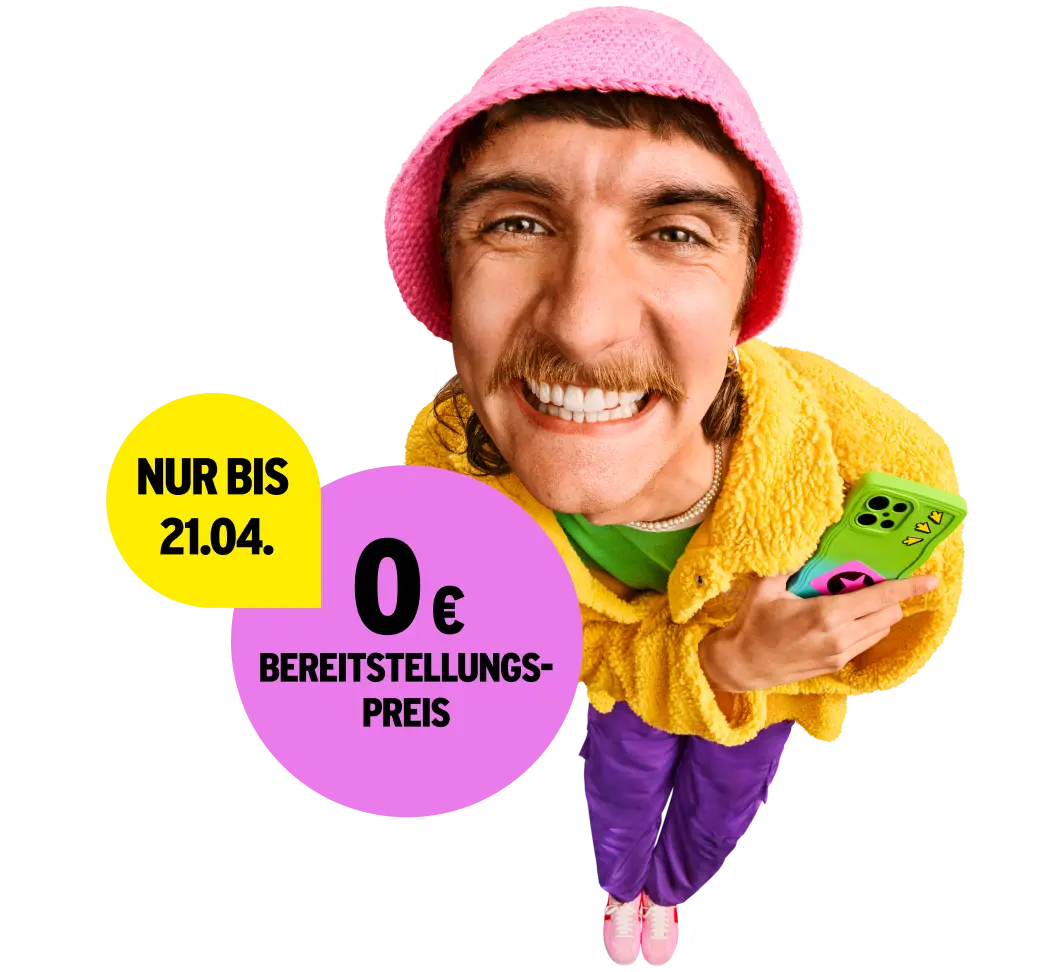 Nur bis 21.04.: 0 € Bereitstellungspreis.