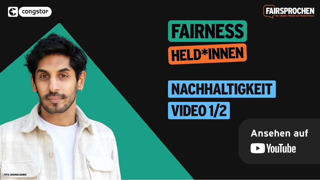 Vorschaubild zum YouTube-Video von congstar: Fairnessheld*innen - Nachhaltigkeit Teil 1. Ansehen auf YouTube.