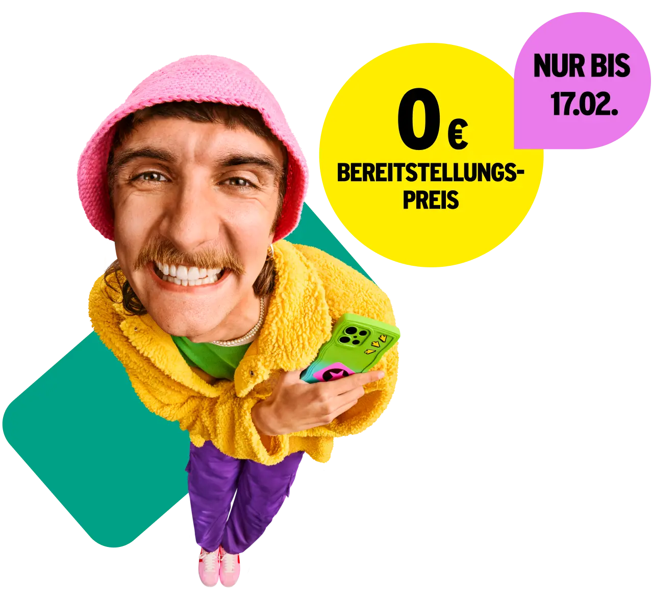 0 € Bereitstellungspreis. Nur bis 17.02.