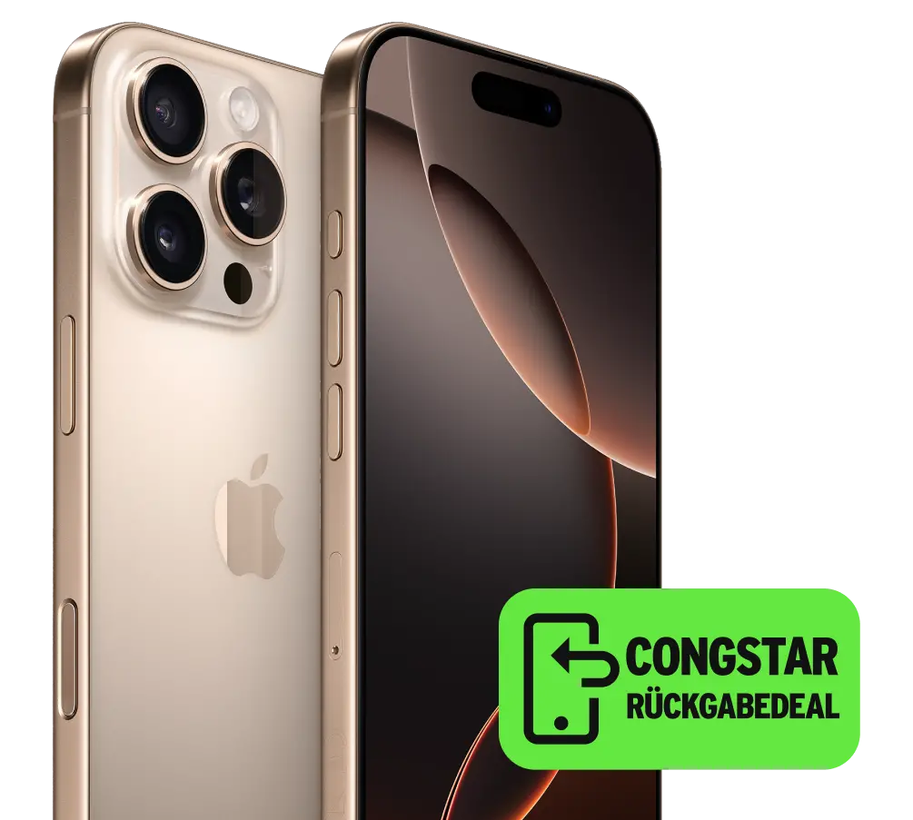 iPhone 16 Pro. congstar Rückgabedeal.
