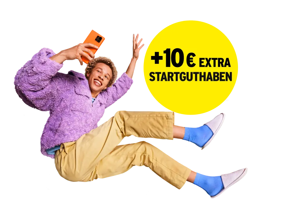 Plus 10 € Startguthaben.