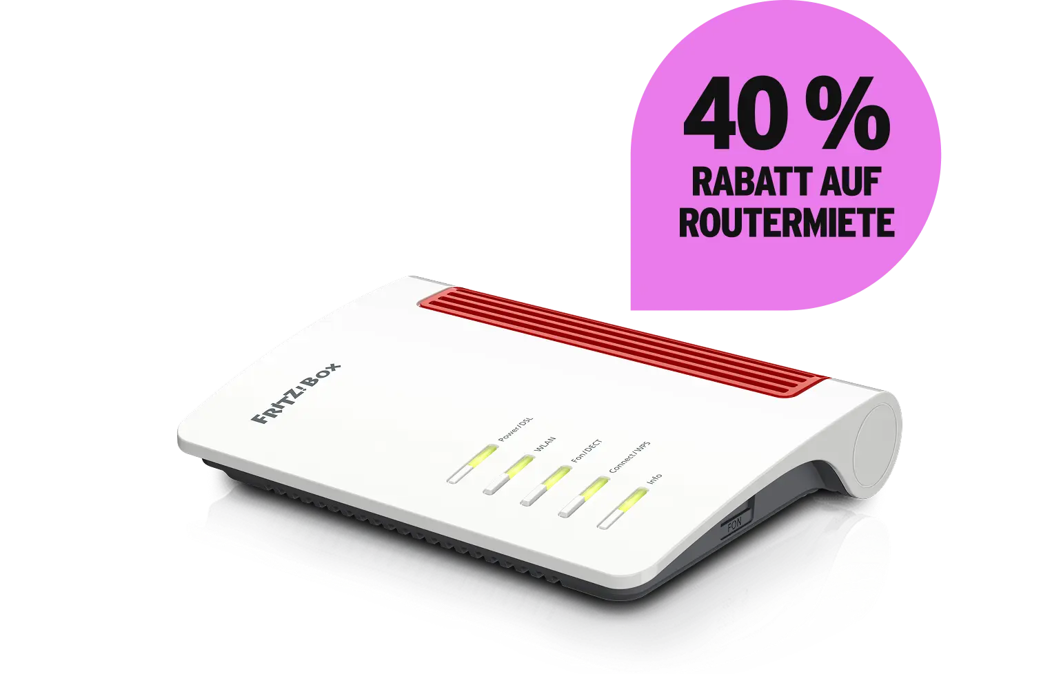 Router FRITZ!Box 7530 AX. 40 % Rabatt auf monatliche Routermiete.