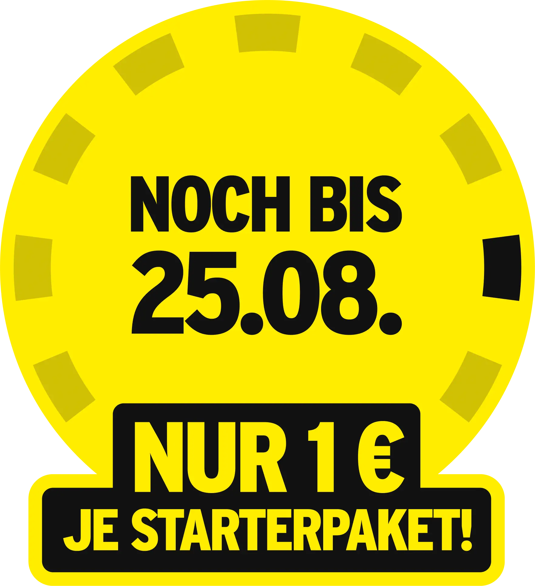 Noch bis 25.08. nur 1 € je Starterpaket!