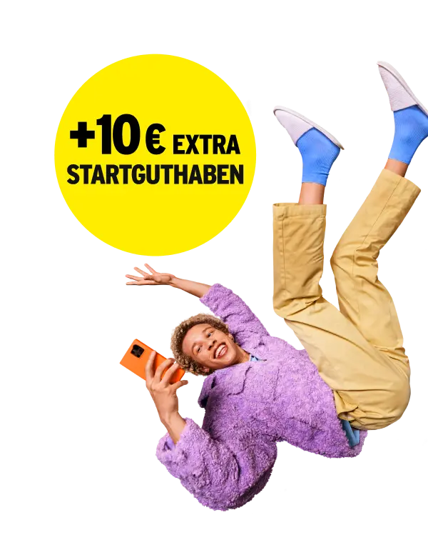 Plus 10 € Startguthaben.