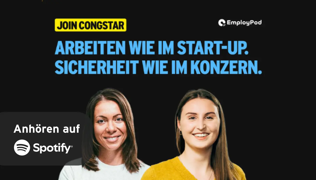 Vorschaubild zur Podcast-Folge von EmployPod: Arbeiten wie im Start-up. Sicherheit wie im Konzern. Anhören auf Spotify.