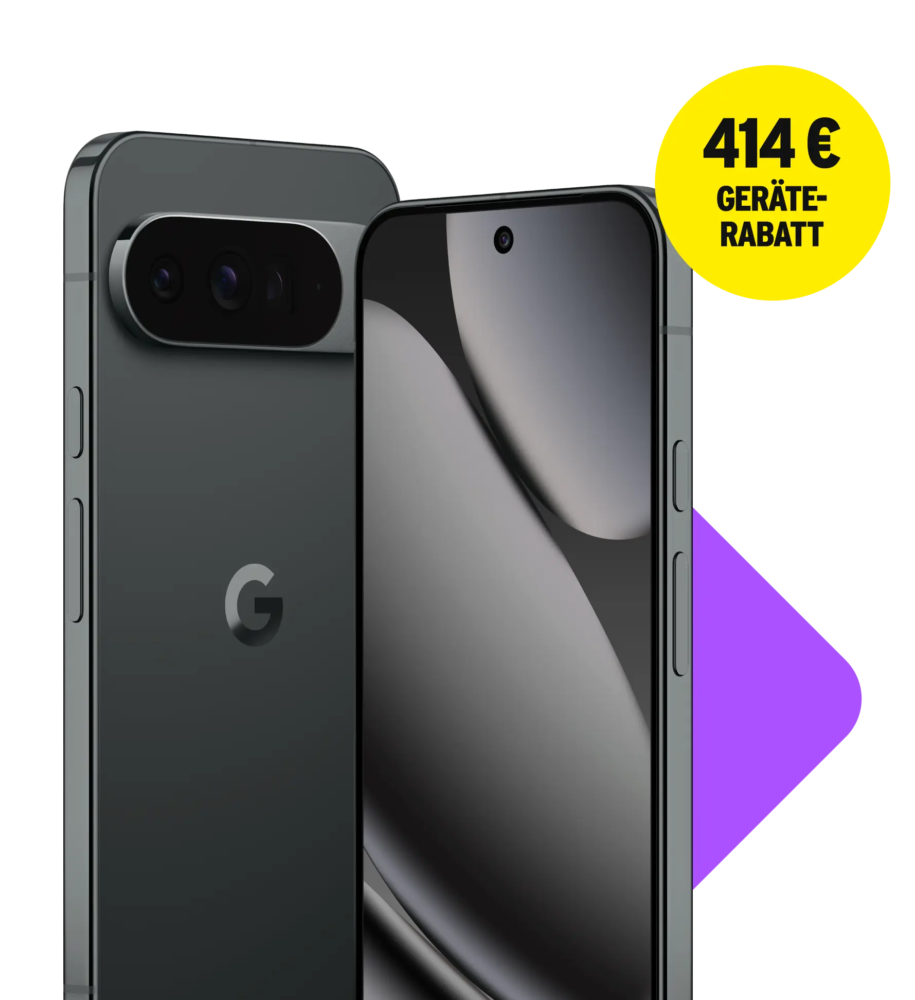 z. B. mit Google Pixel Pro XL. 414 € Geräterabatt.