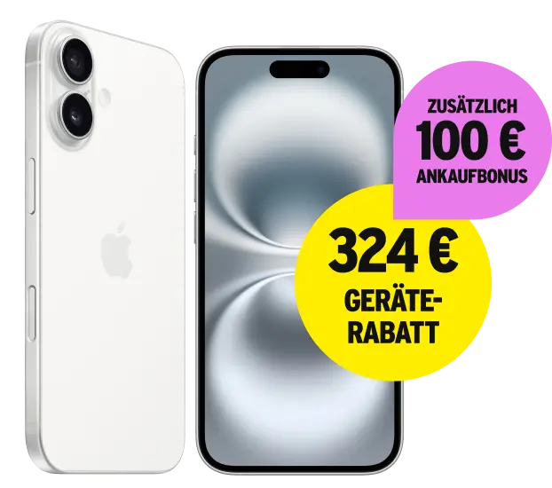 324 € Geräterabatt und zusätzlich 100 € Ankaufbonus