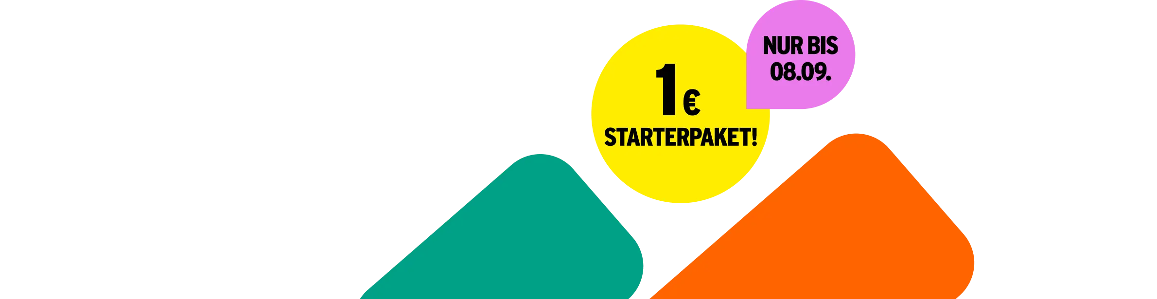 Noch bis 08.09.: 1 € Starterpaket!