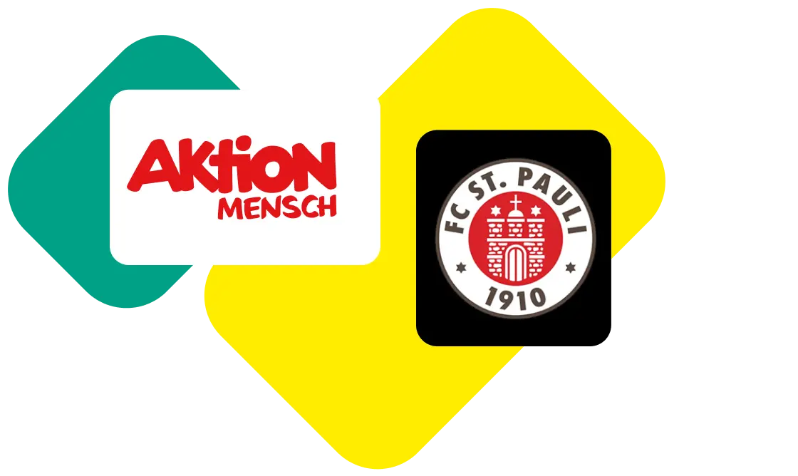 Logos: Aktion Mensch, FC St. Pauli.