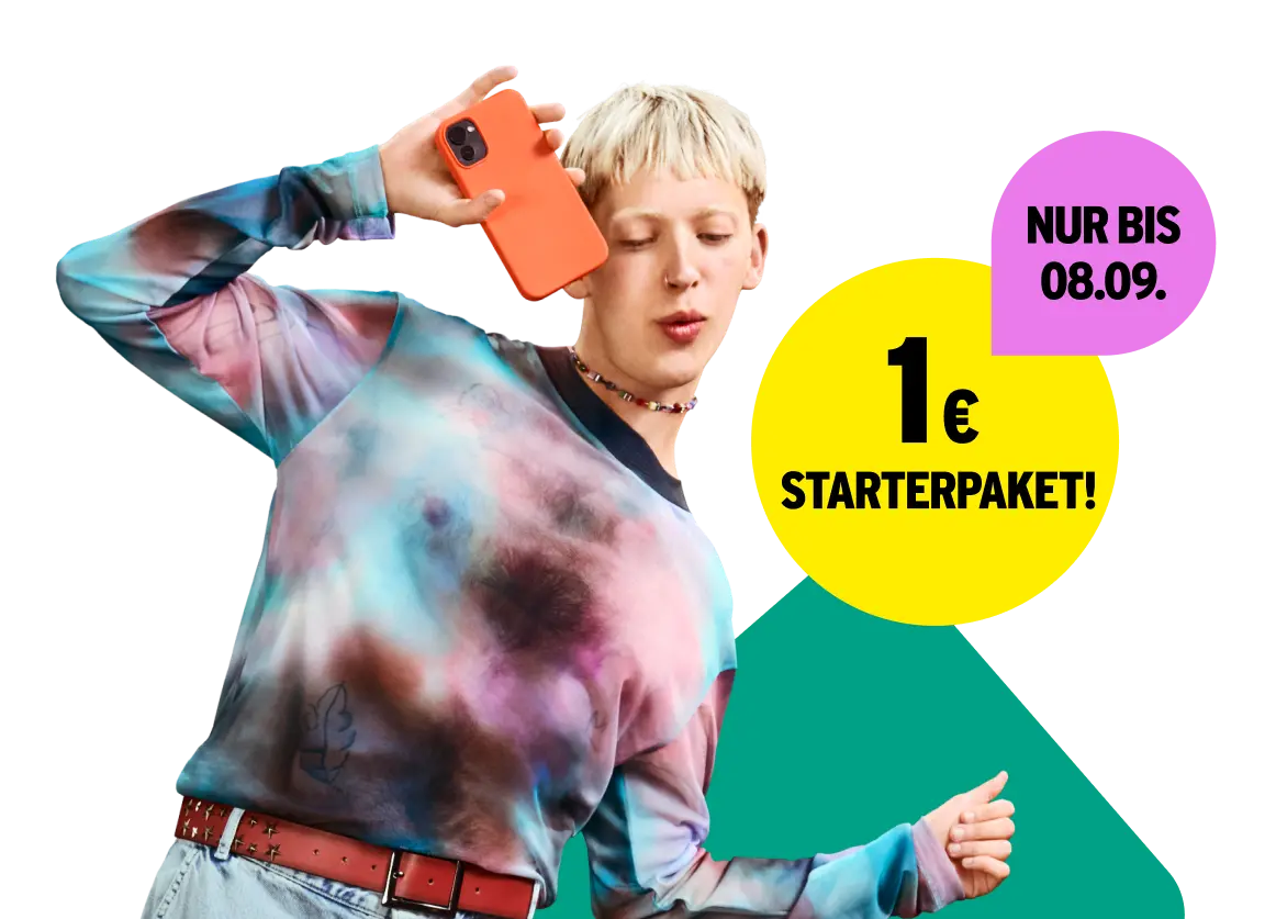 Nur bis 08.09.: 1 € Starterpaket.