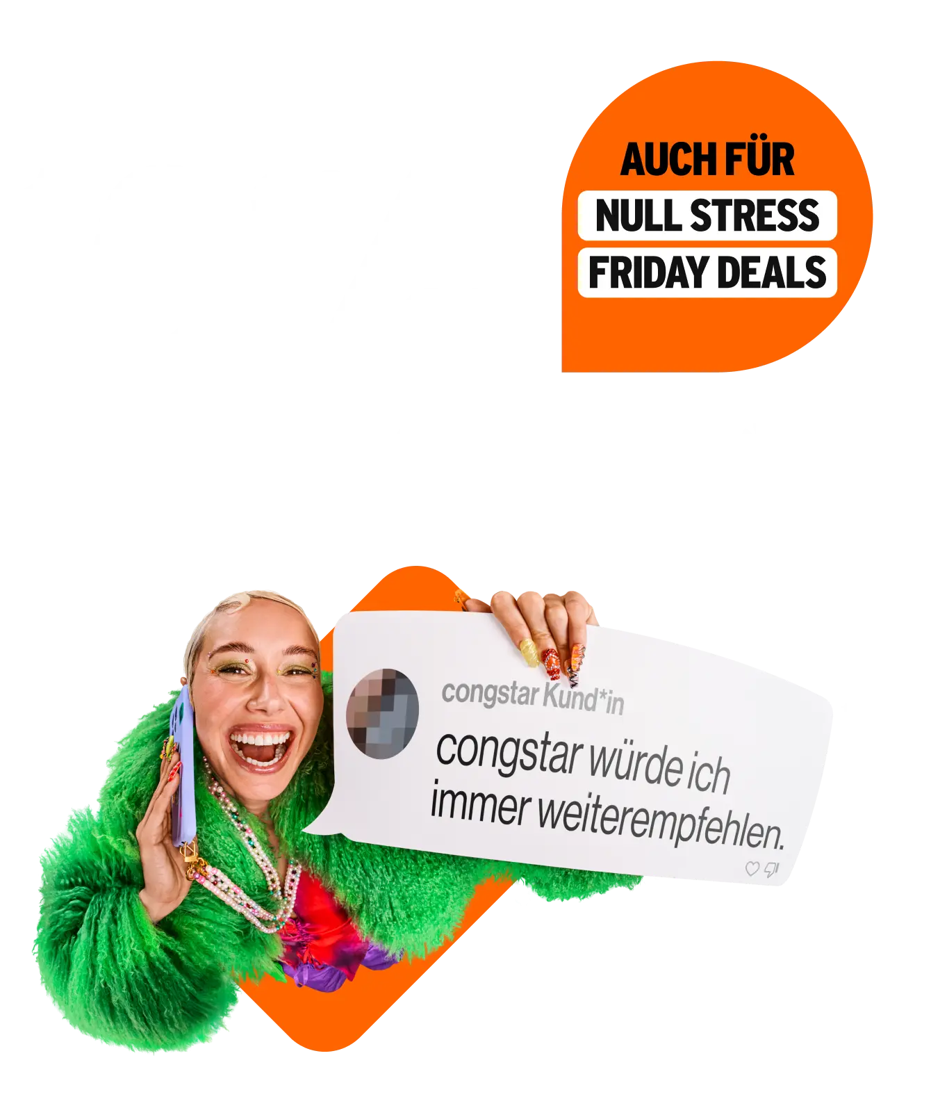10 % Rabatt pro Freund*in. Auch für Null Stress Friday Deals.