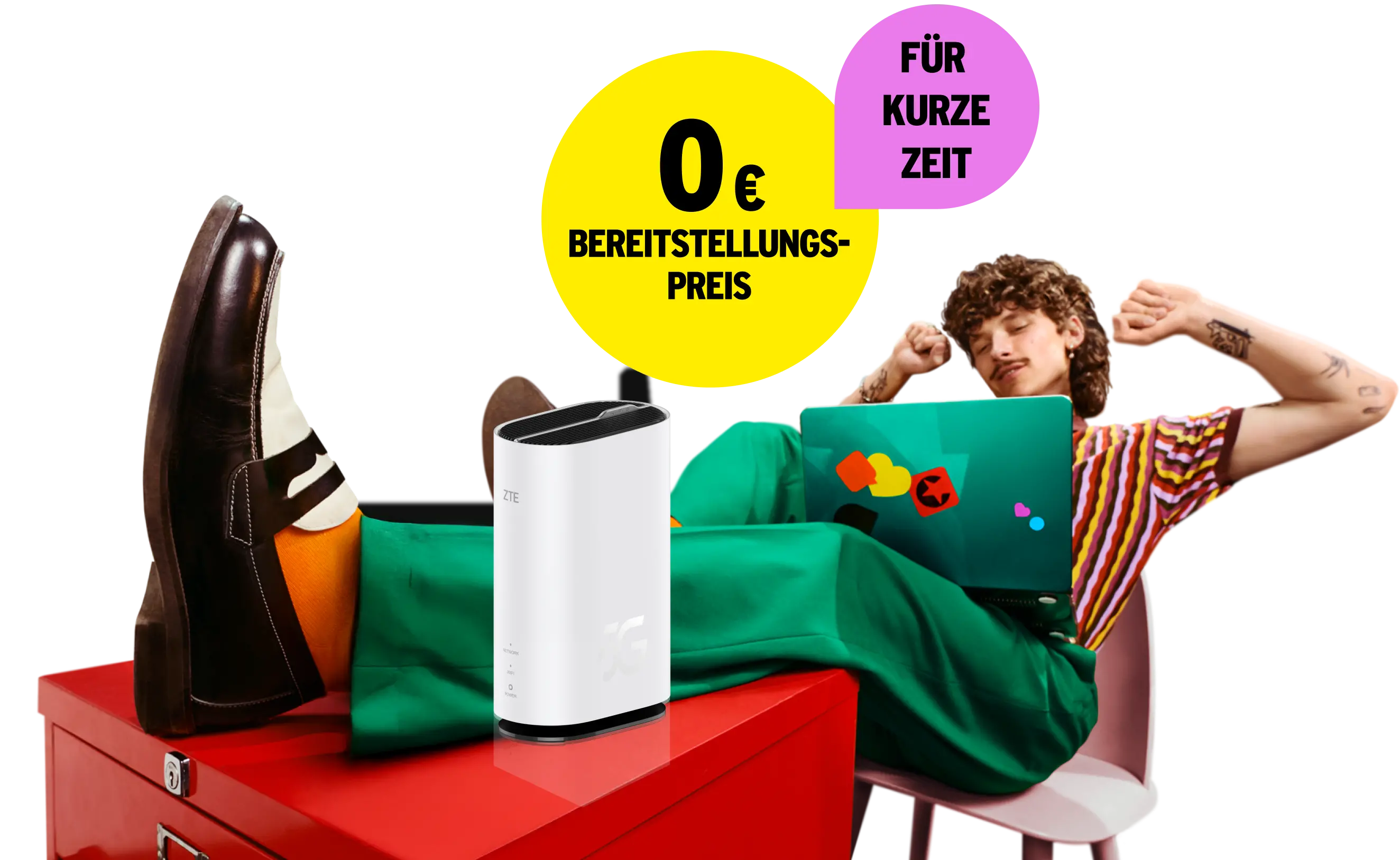 Für kurze Zeit 0 € Bereitstellungspreis.