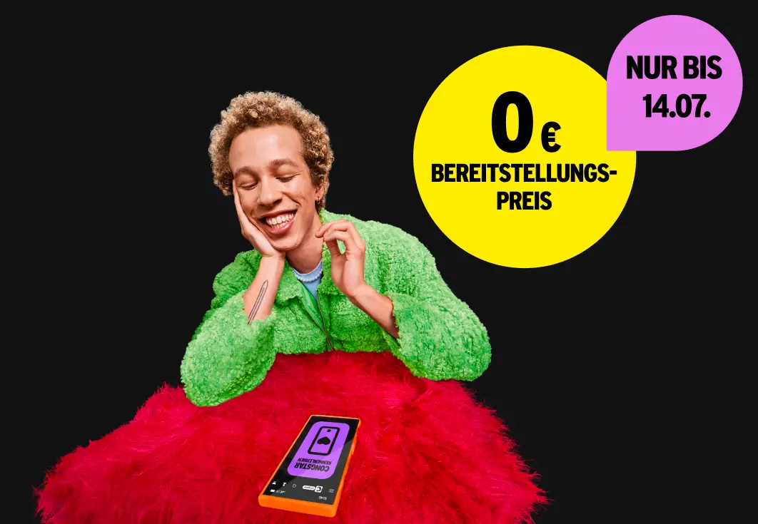 0 € Bereitstellungspreis. Nur bis 14.07.