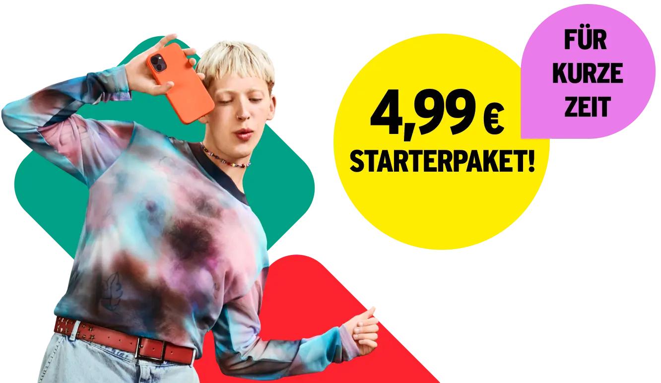 4,99 € Starterpaket. Für kurze Zeit.