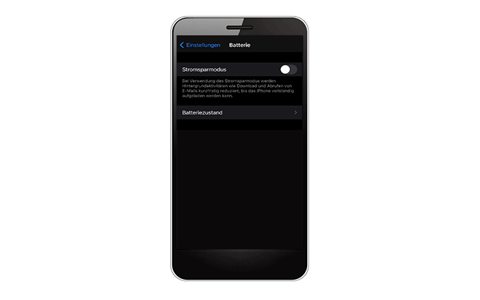 Batterieeinstellungen