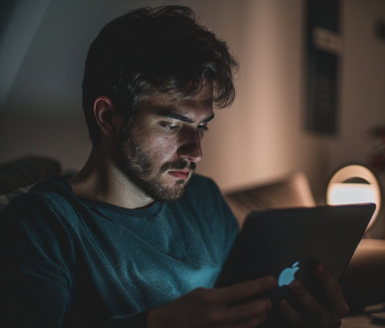 Person schaut auf iPad