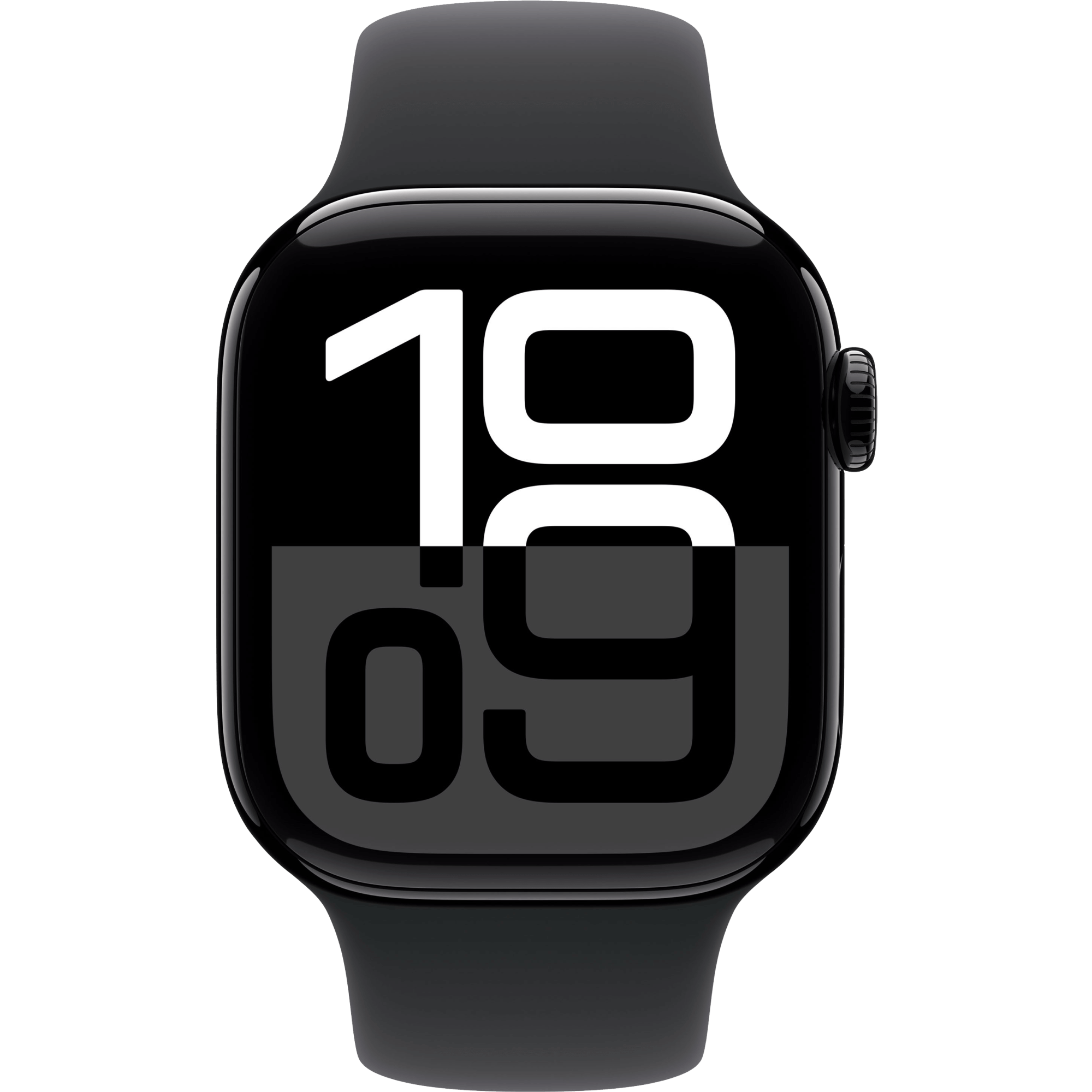 Apple Watch 10 GPS 42mm Alu diamantschwarz, Spot schwarz S/M mit Allnet Flat XS mit GB+