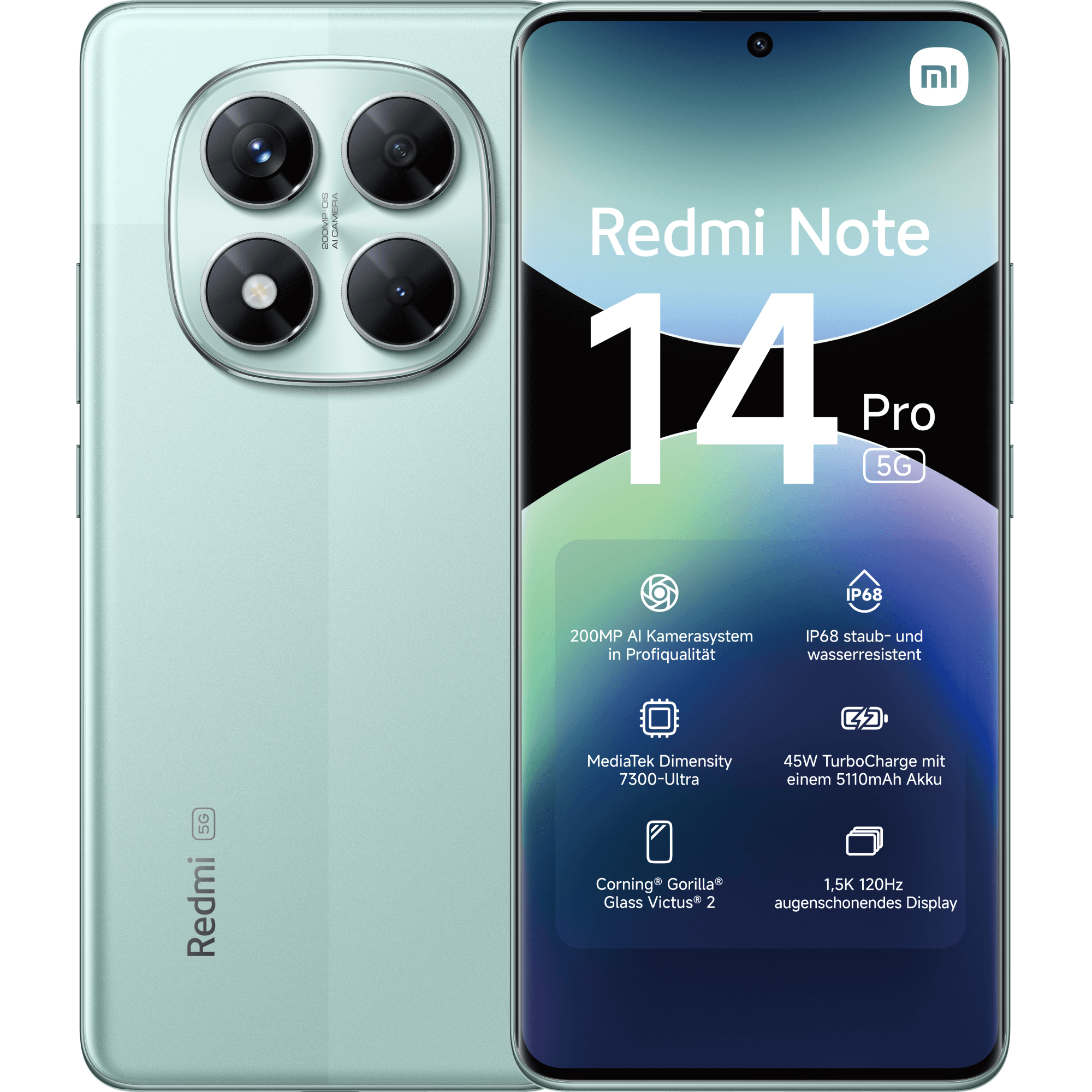 Flat S günstig Kaufen-Xiaomi Redmi Note 14 Pro 5G 256 GB coral green mit Allnet Flat XS mit GB+. Xiaomi Redmi Note 14 Pro 5G 256 GB coral green mit Allnet Flat XS mit GB+ <![CDATA[Mit der leistungsstarken 200MP Hauptkamera gelingen dir atemberaubende Aufnahmen. Du kannst zoome