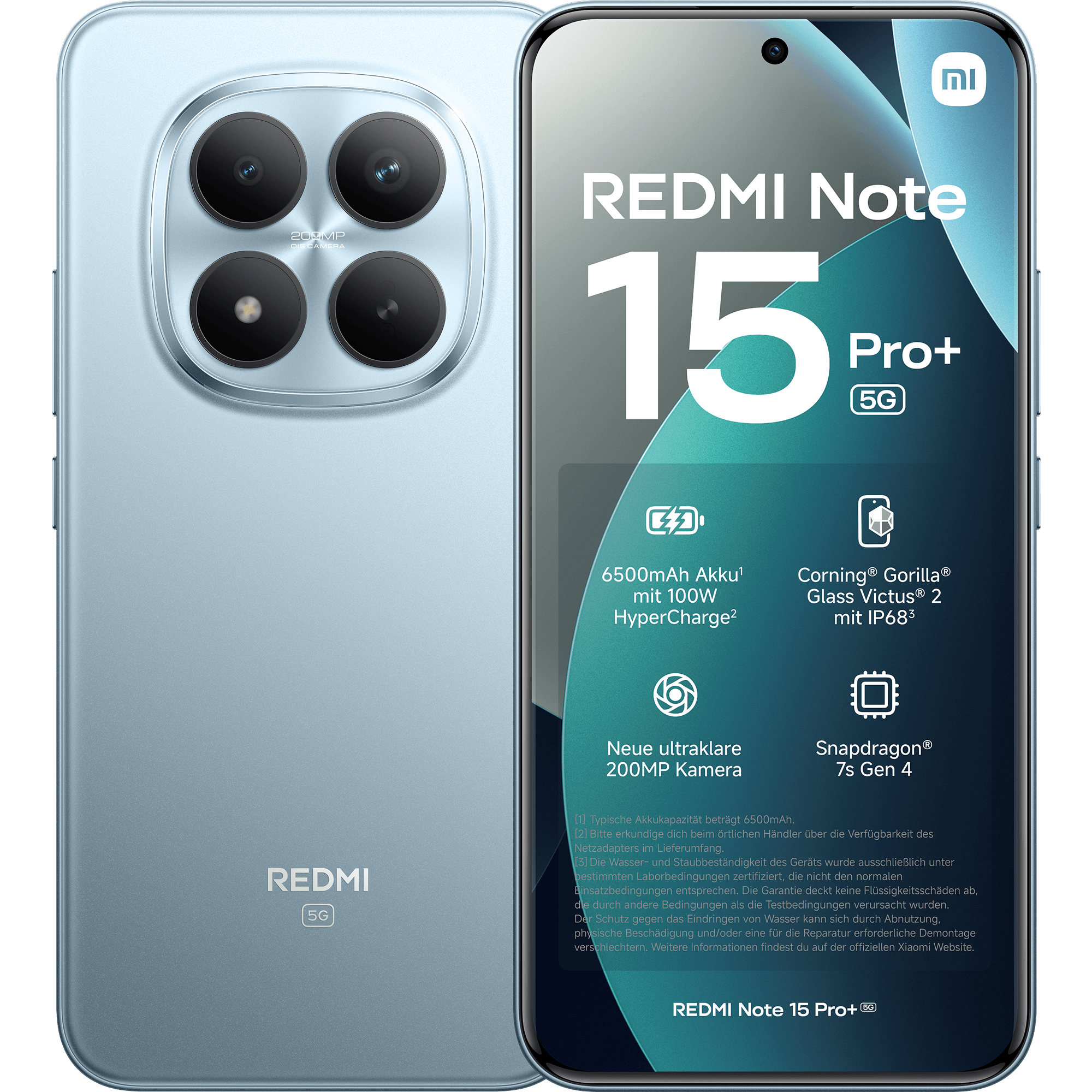 Xiaomi Redmi Note 15 Pro+ 256 Gb Glacier Blue Mit Allnet Flat Xs
