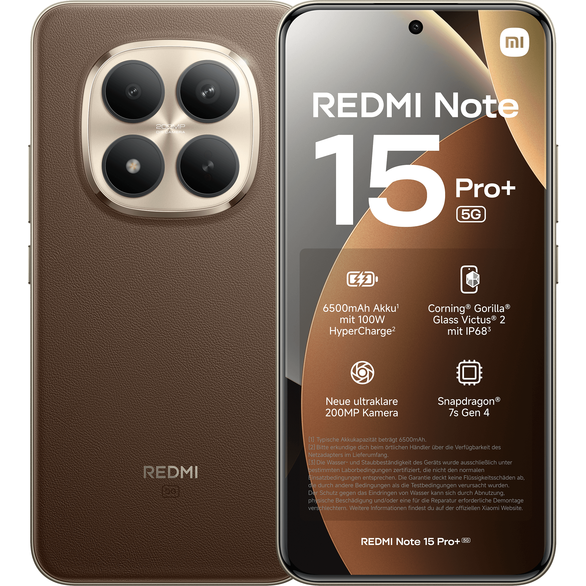 Xiaomi Redmi Note 15 Pro+ 256 Gb Mocha Brown Mit Allnet Flat Xs