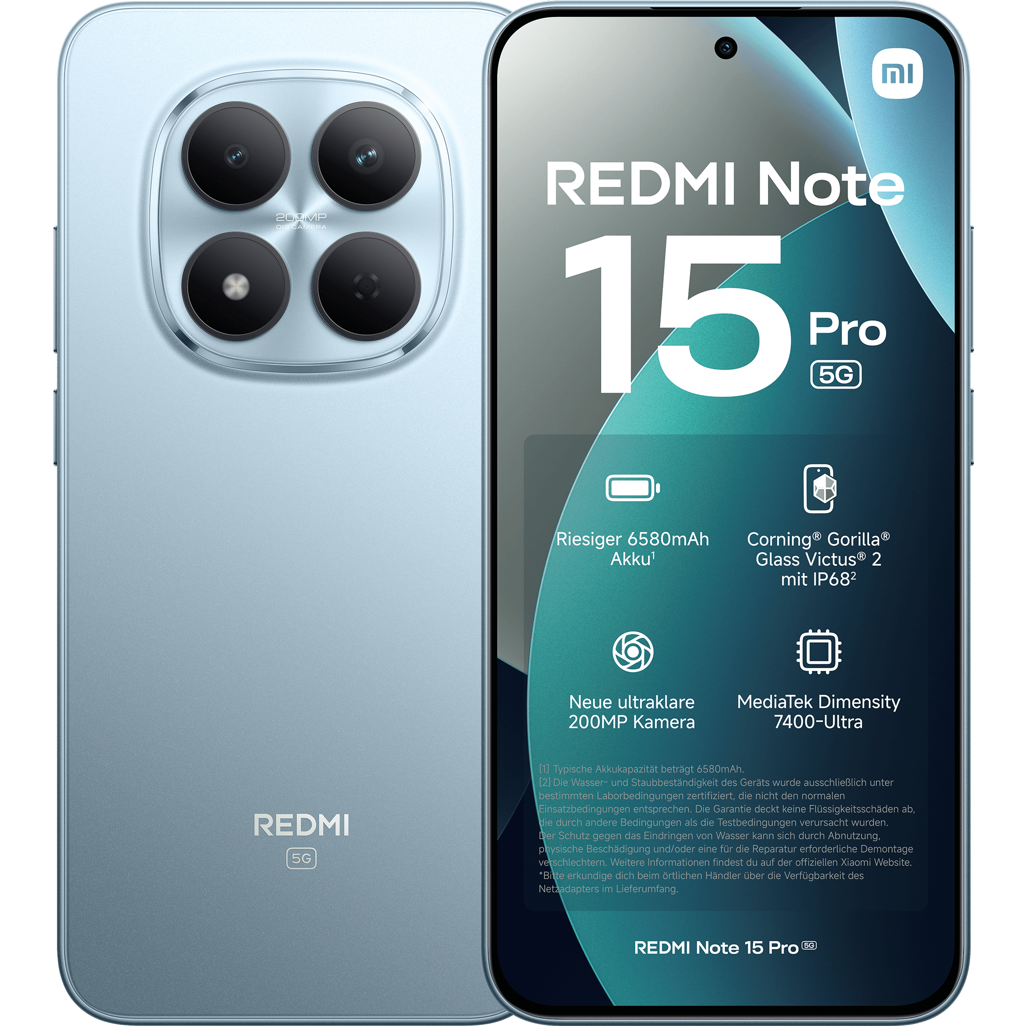 Xiaomi Redmi Note 15 Pro 256 Gb Glacier Blue Mit Allnet Flat S